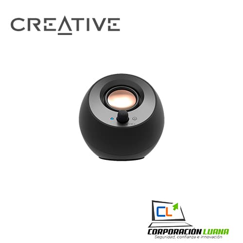 Imagen de PARLANTE CREATIVE PEBBLE V3 ( 51MF1700AA000 ) NEGRO | 2.0 | 8W | BT - USB C - 3.5MM