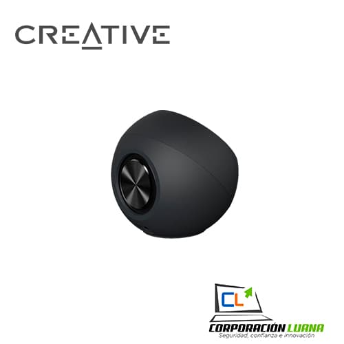 Imagen de PARLANTE CREATIVE PEBBLE V3 ( 51MF1700AA000 ) NEGRO | 2.0 | 8W | BT - USB C - 3.5MM