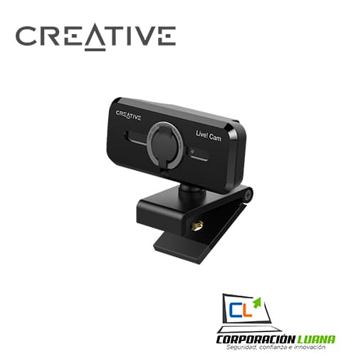 Imagen de CAMARA CREATIVE LIVE CAM SYNC V2 FHD 1080P C/TAPA DUAL MIC USB NEGRO ( 73VF088000000 )