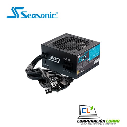 Imagen de FUENTE DE PODER SEASONIC 850W ( G12-850GM ) GOLD | SEMI MODULAR