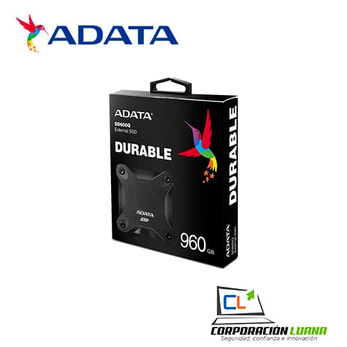 SSD EXTERNO ADATA SD600Q 960GB ( ASD600Q-960GU31-CBK ) NEGRO | PS5 - XBOX
