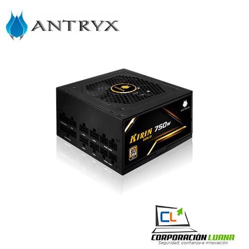 FUENTE DE PODER ANTRYX KIRIN 750W ( GPX750S ) MODULAR | 80 PLUS GOLD