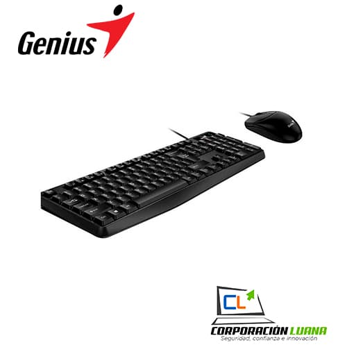 TECLADO GENIUS + MOUSE KM-170 USB MULTIMEDIA BLACK (31330006402)