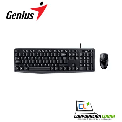 Imagen de TECLADO GENIUS + MOUSE KM-170 USB MULTIMEDIA BLACK (31330006402)