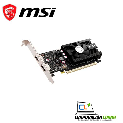 Imagen de TARJETA DE VIDEO MSI GT 1030 ( 912-V812-001 ) 4GB | GDDR4 | LOW PROFILE