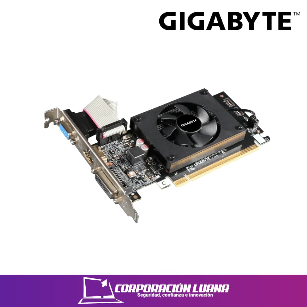 Imagen de TARJETA DE VIDEO GIGABYTE GT 710 ( GV-N710D3-2GL ) 2GB | DDR3 | LOW PROFILE