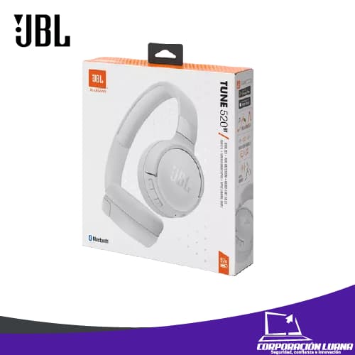 Imagen de AUDIFONOS JBL TUNE 520BT ( MM906JBL53 ) ON EAR WHITE