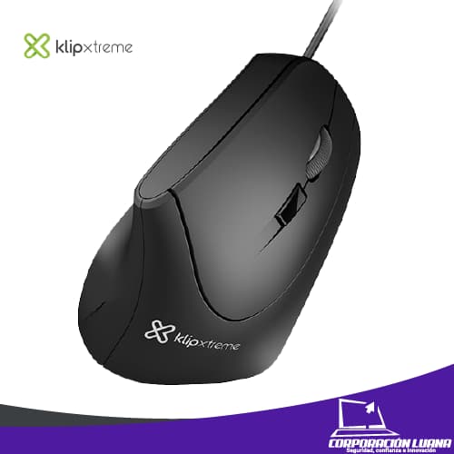 Foto del producto MOUSE VERTICAL KLIP XTREME KROWN ( KMO-506 ) ERGONOMICO 6 BOTONES 1600 DPI