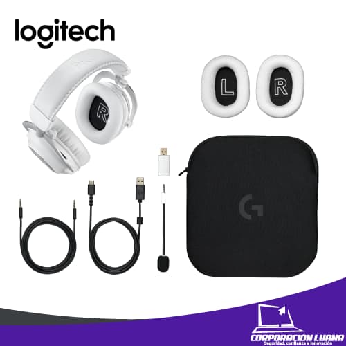 Imagen de AUDIFONOS C/MICROFONO LOGITECH G PRO X2 LIGHTSPEED ( 981-001268 ) WHITE | WIRELESS - BT - 3.5MM