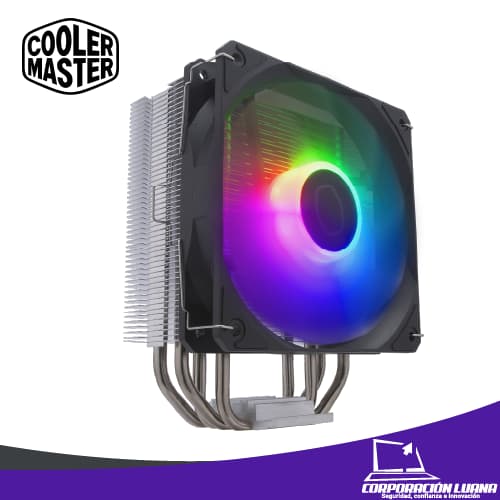 Imagen de COOLER P/PROCESADOR COOLER MASTER HYPER 212 SPECTRUM V3 ( RR-S4NA-17PA-R1 ) LED ARGB