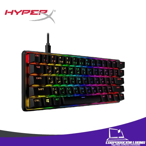 Imagen de TECLADO MECANICO HYPERX ORIGINS 60 ( 4P5N4AA#ABA ) SWITCH ROJO