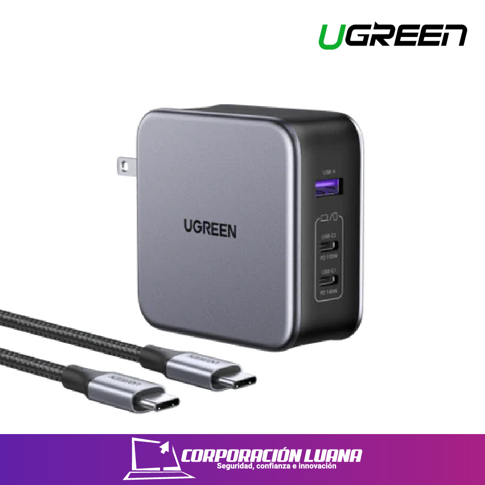 Foto del producto 65W CHARGING STATION 4PORTS GAN DESKTOP USB-C*2 USB-A*2 UGREEN ( 90735 )