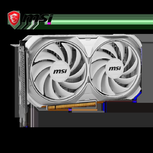 Imagen de TARJETA DE VIDEO MSI GEFORCE RTX 4060 VENTUS 2X WHITE DE 8GB GDDR6 / 128-BITS / 3X DP, 1X HDMI