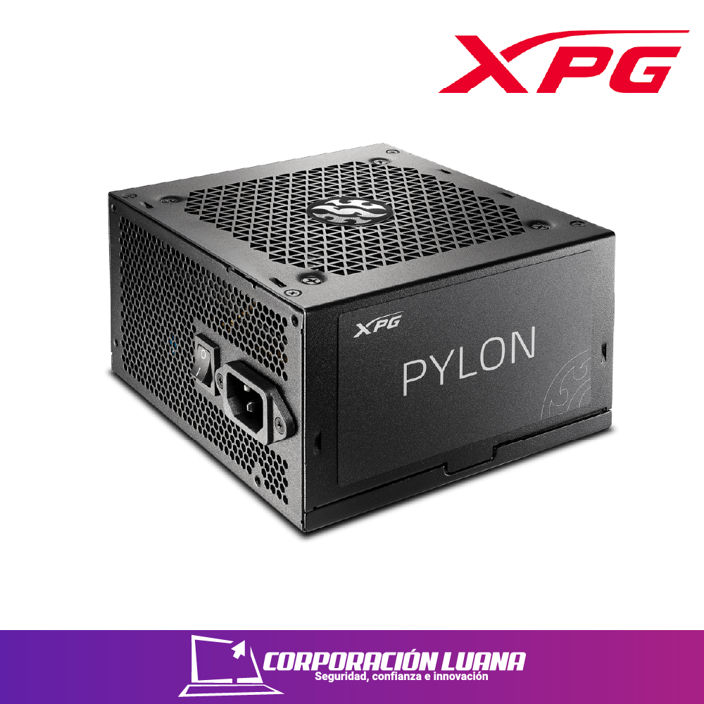 Foto del producto FUENTE DE PODER XPG PYLON 550W ( PYLON550B-BKCEU ) 80 PLUS BRONZE