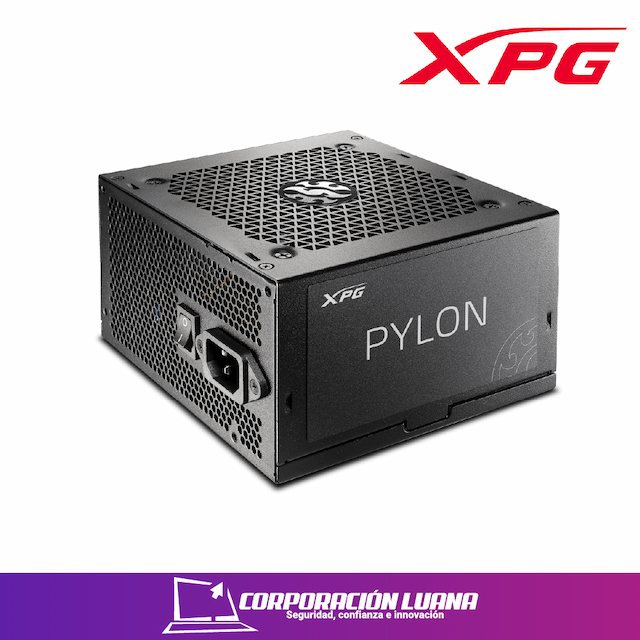 FUENTE DE PODER XPG PYLON 550W ( PYLON550B-BKCEU ) 80 PLUS BRONZE