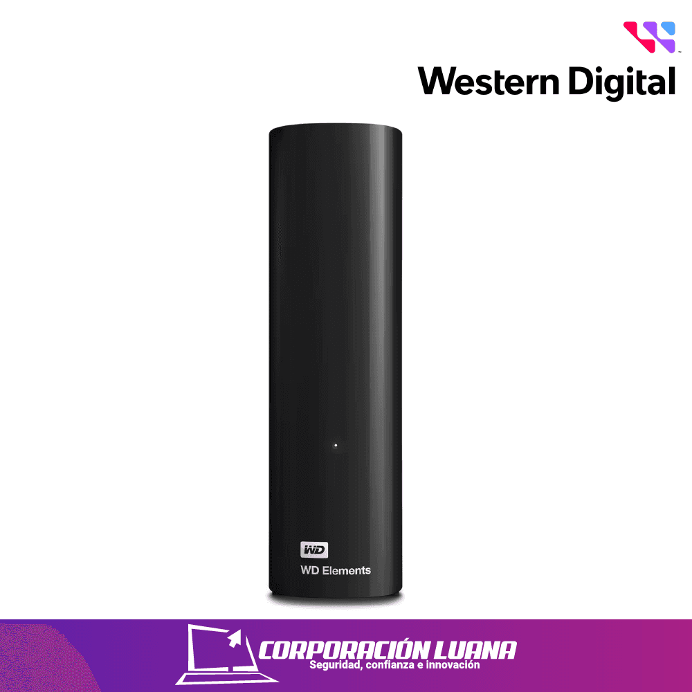DISCO DURO EXTERNO WESTERN DIGITAL ELEMENTS DESKTOP 10TB  ( WDBWLG0100HBK-NESN ) HARD