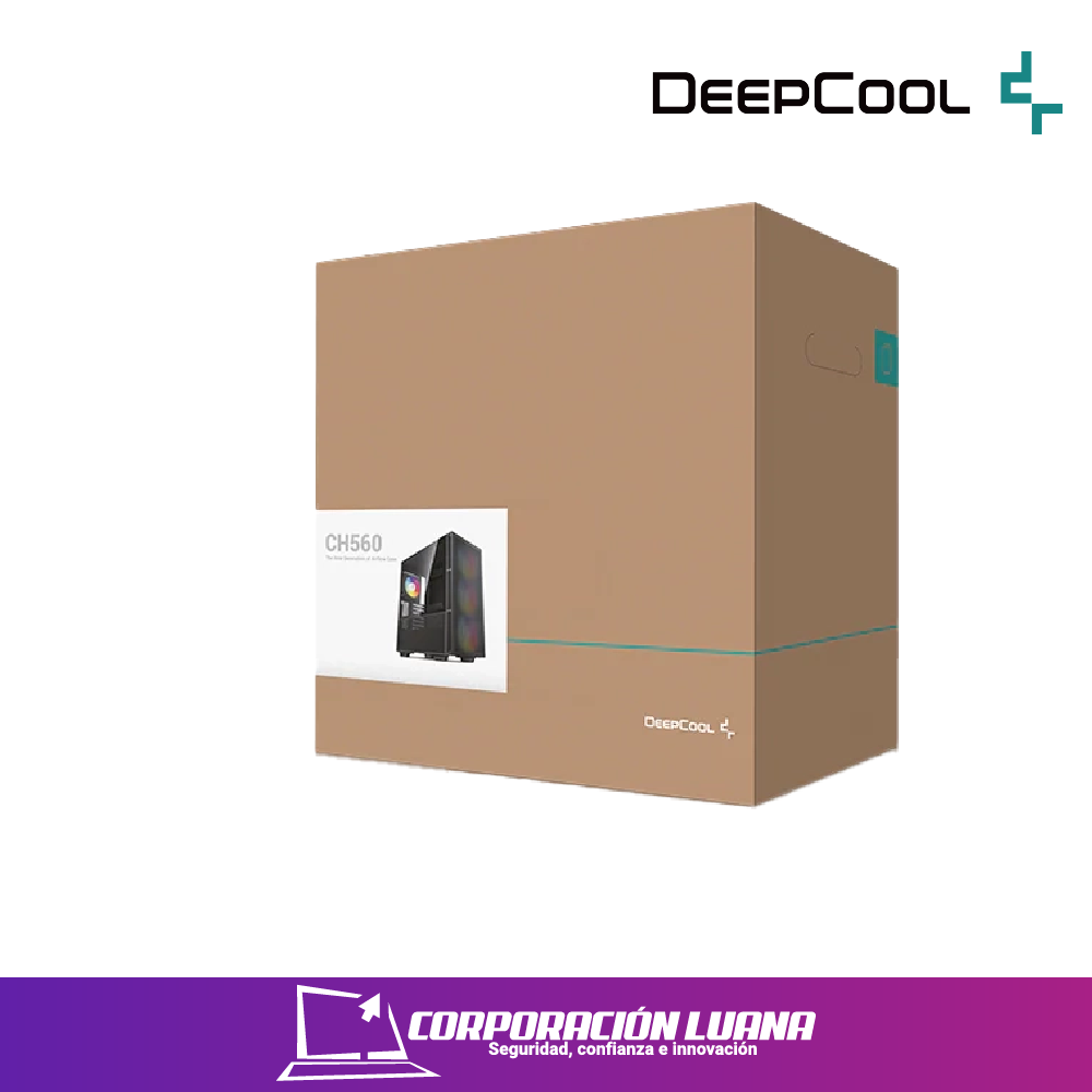 Imagen de CASE DEEPCOOL CH560 ( R-CH560-BKAPE4-G-1 ) S/FUENTE | 4 FANES | NEGRO | RGB