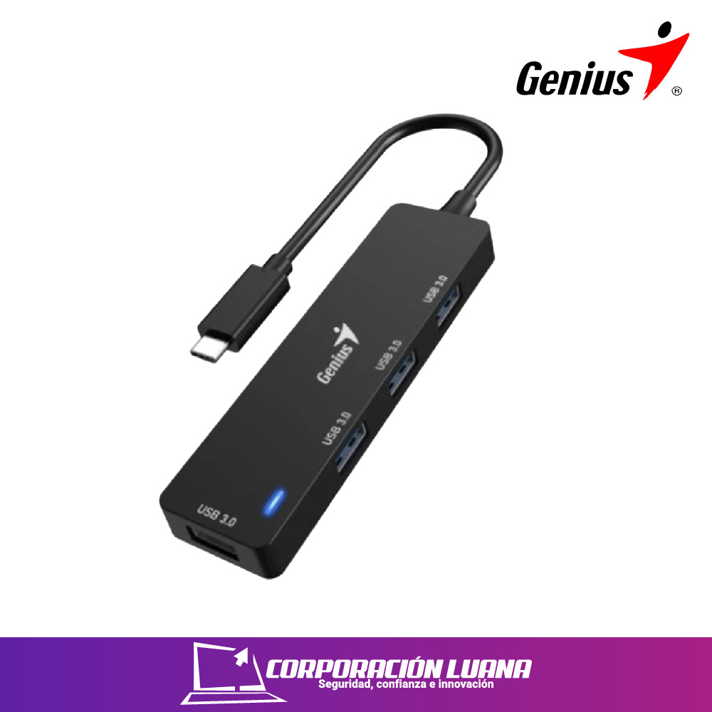 Imagen de HUB GENIUS UH-400 ( 31240002400 ) 4 PUERTOS | USB 3.0