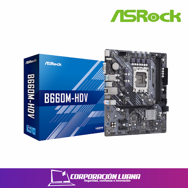 MOTHERBOARD ASROCK B660M-HDV ( 90-MXBH40-A0UAYZ ) DDR4 | LGA1700