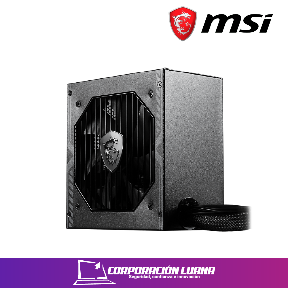 Imagen de FUENTE DE PODER MSI MAG A650BN ( MAG-A650BN ) 650W | 80 PLUS BRONZE