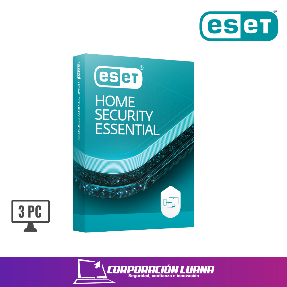 Foto del producto ANTIVIRUS ESET HOME SECURITY ESSENTIAL ( S11030165) 3 PC | 12 MESES