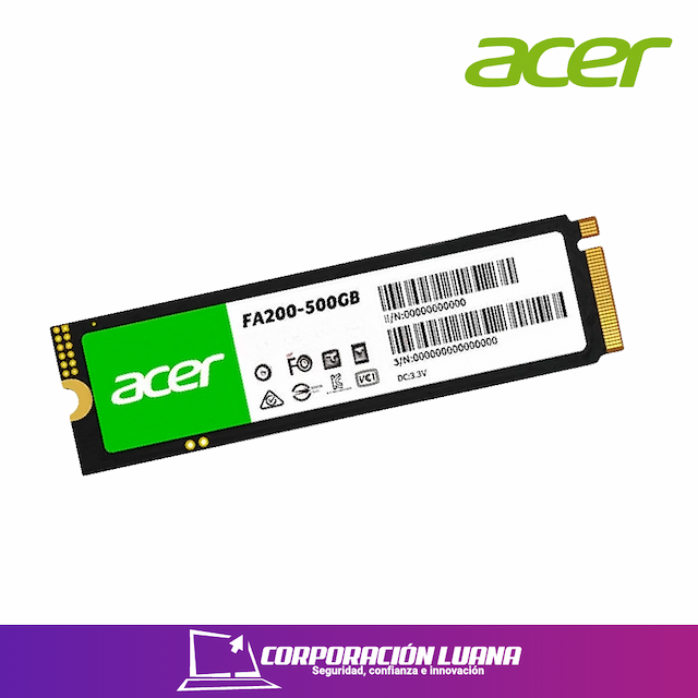 SSD ACER FA200 500GB ( BL.9BWWA.123 ) NVME - PCIE GEN 4 X4 | 7200 MB/S - 6200 MB/S