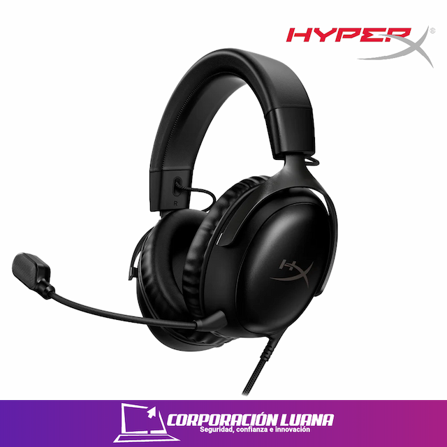 AUDIFONOS HYPERX CLOUD III SIGNATURE COMFORT ( N53168-001 ) NEGRO | MULTI-PLATAFORM