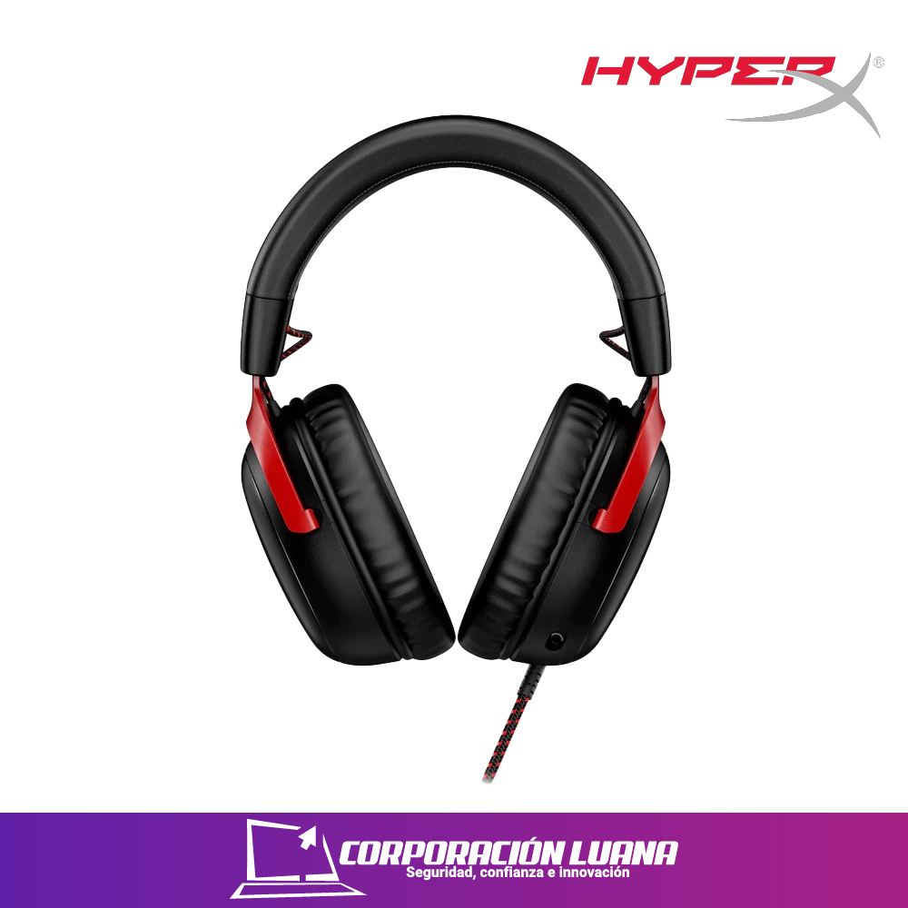 Imagen de AUDIFONOS HYPERX CLOUD III SIGNATURE COMFORT ( N53169-001 ) NEGRO - ROJO | MULTI-PLATAFORM