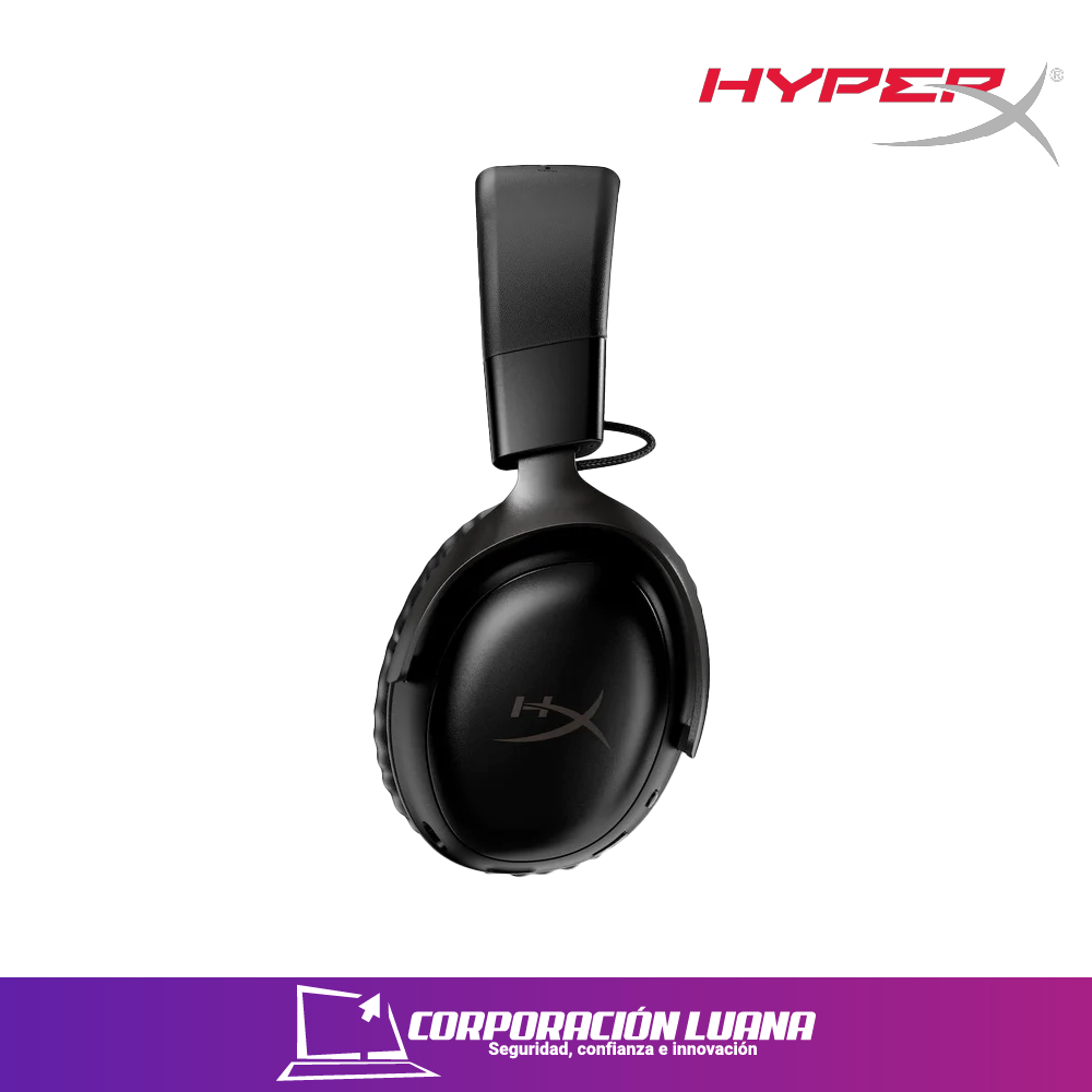 Imagen de AUDIFONOS HYPERX CLOUD III WIRELESS LEGENDARY SOUND ( N53161-001 ) NEGRO | PC - PS5,PS4 - SWTICH