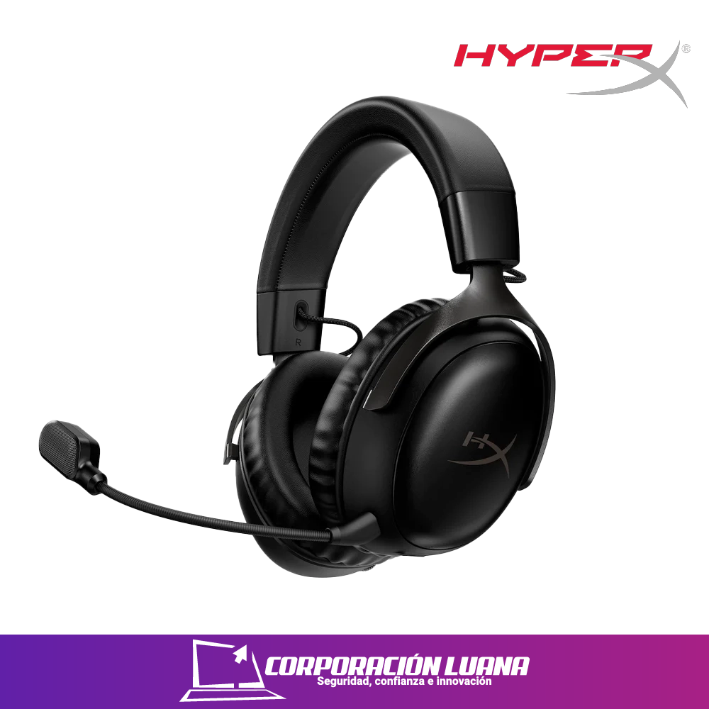 Imagen de AUDIFONOS HYPERX CLOUD III WIRELESS LEGENDARY SOUND ( N53161-001 ) NEGRO | PC - PS5,PS4 - SWTICH