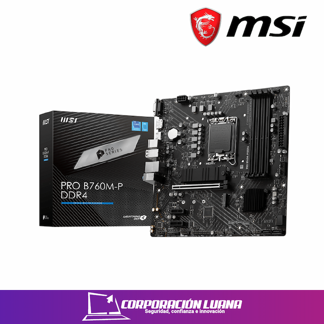 MOTHERBOARD MSI PRO B760M-P ( 911-7E02-006 ) DDR4 | LGA1700