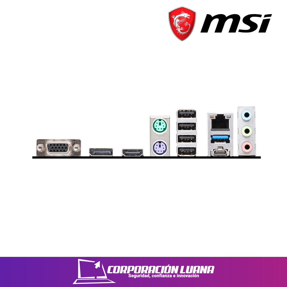 Imagen de MOTHERBOARD MSI PRO B760M-P ( 911-7E02-006 ) DDR4 | LGA1700