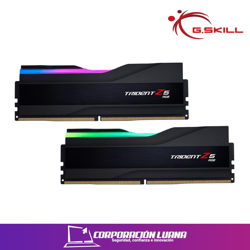 Imagen de MEMORIA RAM G.SKILL TRIDENT Z5 32GB (16X2) 6400 MHZ ( F5-6400J3239G16GX2-TZ5RS ) DDR5 | LED RGB