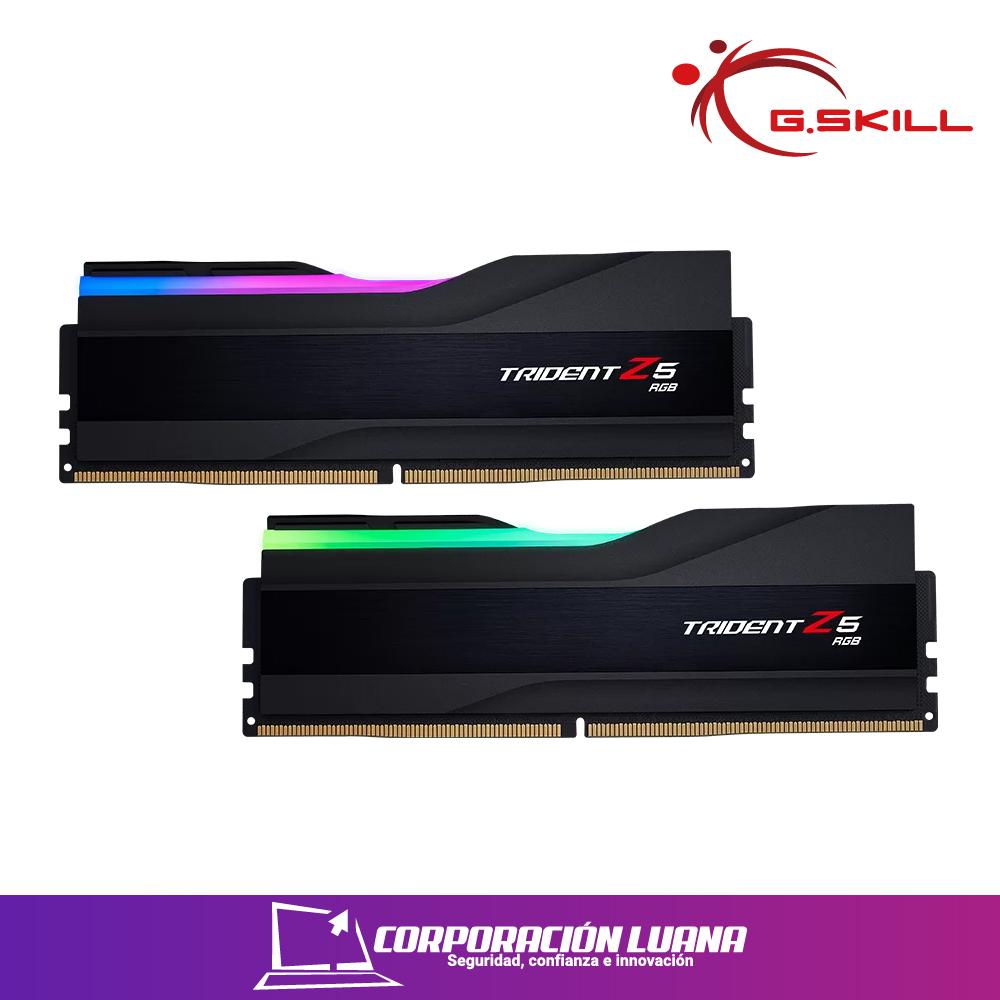 MEMORIA RAM G.SKILL TRIDENT Z5 32GB (16X2) 6400 MHZ ( F5-6400J3239G16GX2-TZ5RS ) DDR5 | LED RGB