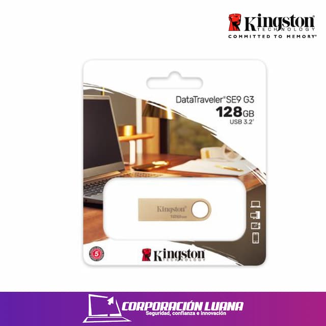 MEMORIA USB KINGSTON 128GB ( DTSE9G3/128GB ) METAL