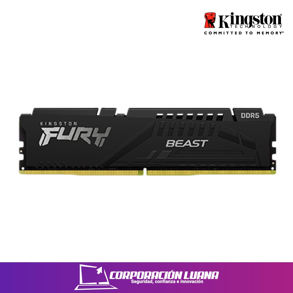 Imagen de MEMORIA RAM KINGSTON FURY BEAST 16GB 5600 MHZ ( KF560C40BB-16 ) DDR5