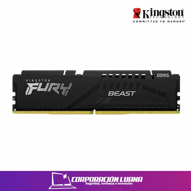 MEMORIA RAM KINGSTON FURY BEAST 16GB 5600 MHZ ( KF560C40BB-16 ) DDR5