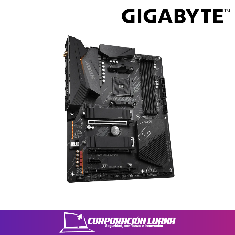 Foto del producto MOTHEROBARD GIGABYTE B550M AORUS ELITE AX ( B550-AORUS-ELITE-AX ) DDR4 | AM4