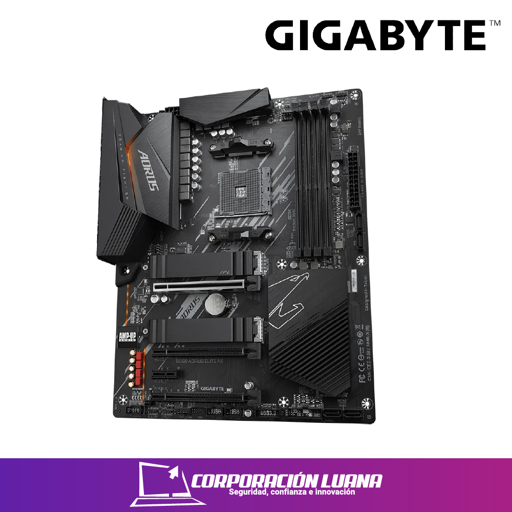 Imagen de MOTHEROBARD GIGABYTE B550M AORUS ELITE AX ( B550-AORUS-ELITE-AX ) DDR4 | AM4