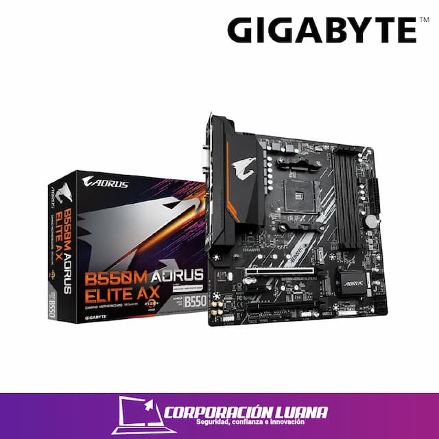 MOTHEROBARD GIGABYTE B550M AORUS ELITE AX ( B550-AORUS-ELITE-AX ) DDR4 | AM4