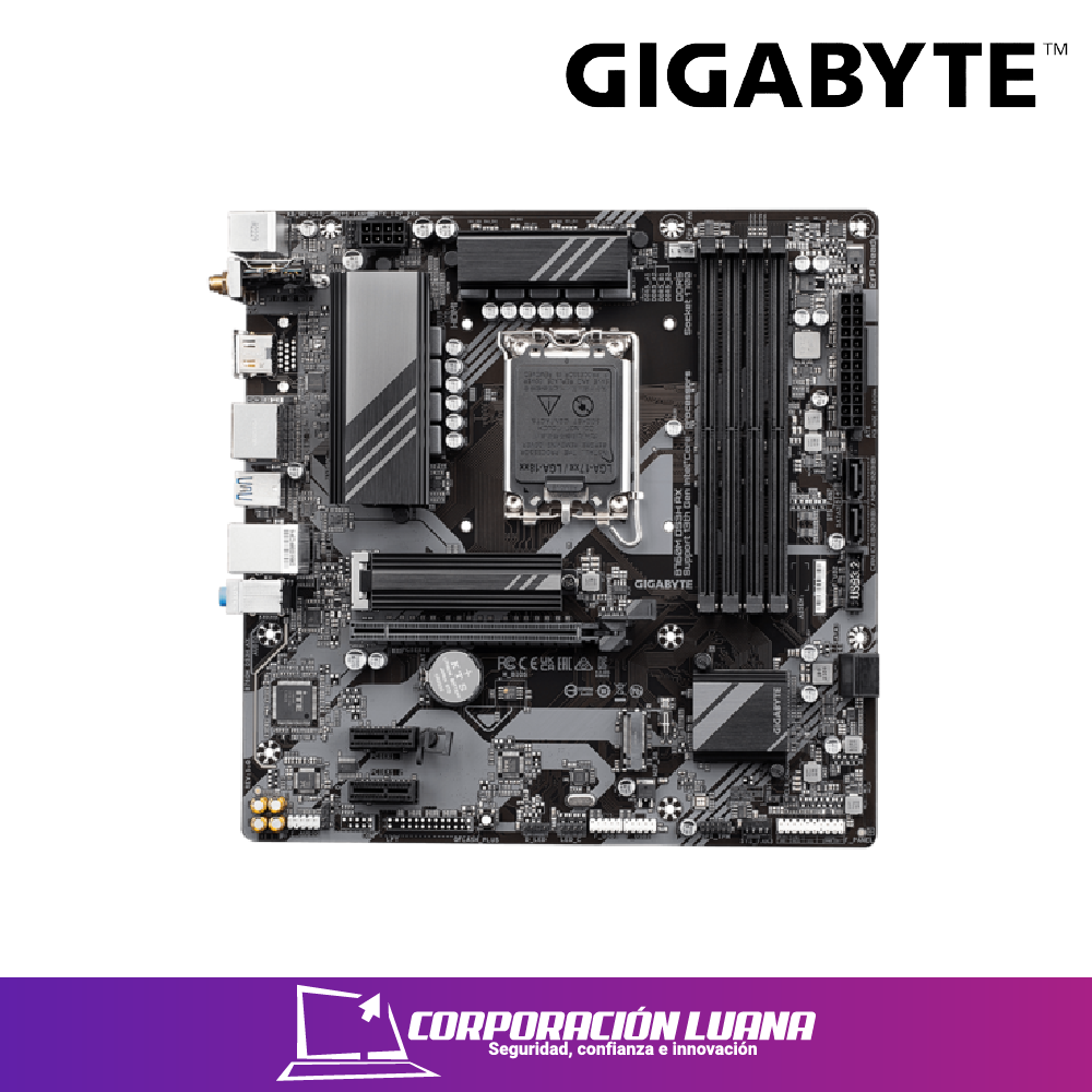 Imagen de MOTHERBOARD GIGABYTE B760M DS3H AX G12 ( B760M-DS3H-AX-G12 ) DDR5 | LGA1700
