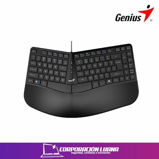 TECLADO GENIUS ERGO KB-700 ( 31310053401 ) C/TECLADO COPILOT | NEGRO USB