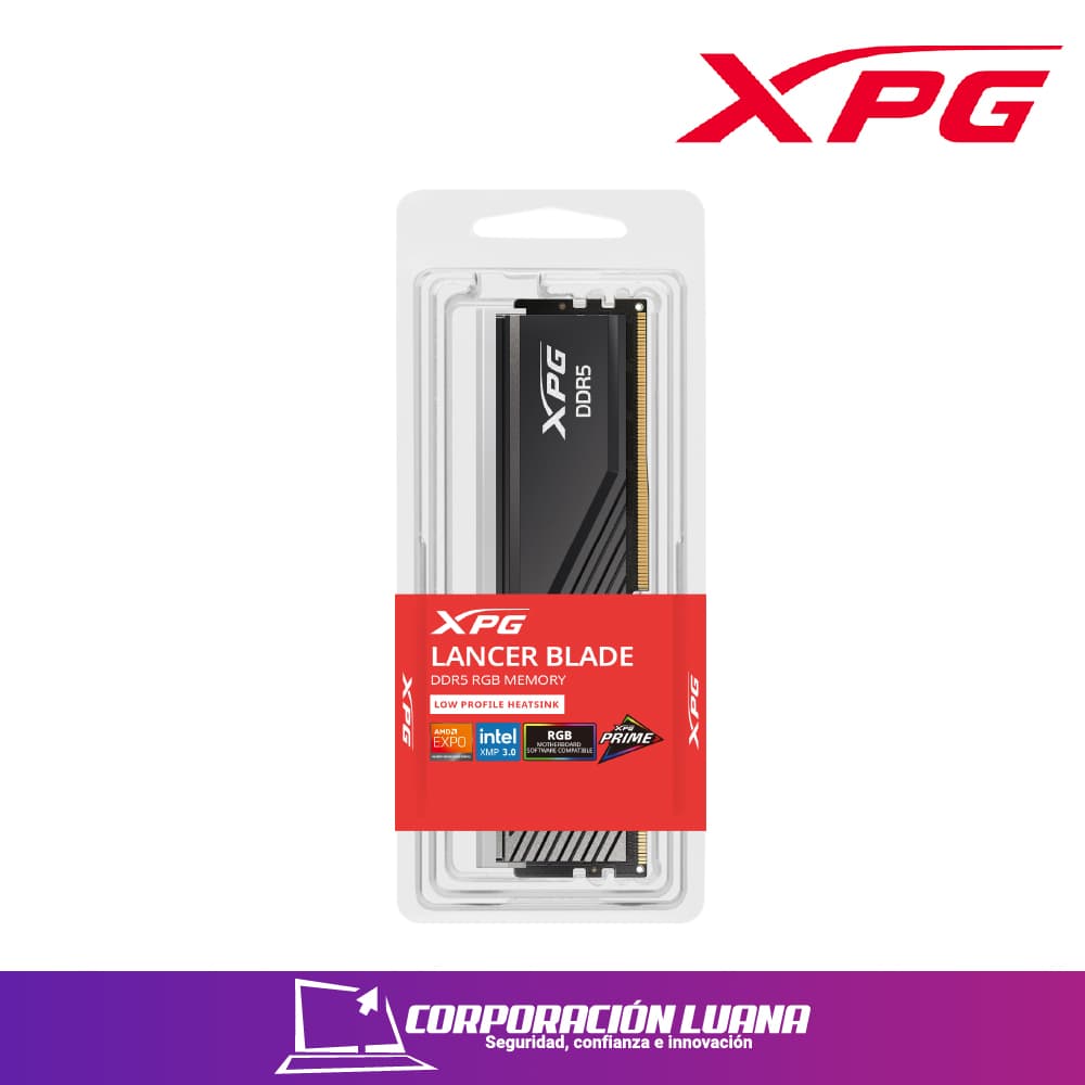 Imagen de MEMORIA RAM XPG LANCER BLADE 16GB 6000 MHZ ( DVAX5U6000C4816G-S ) DDR5 | LED RGB