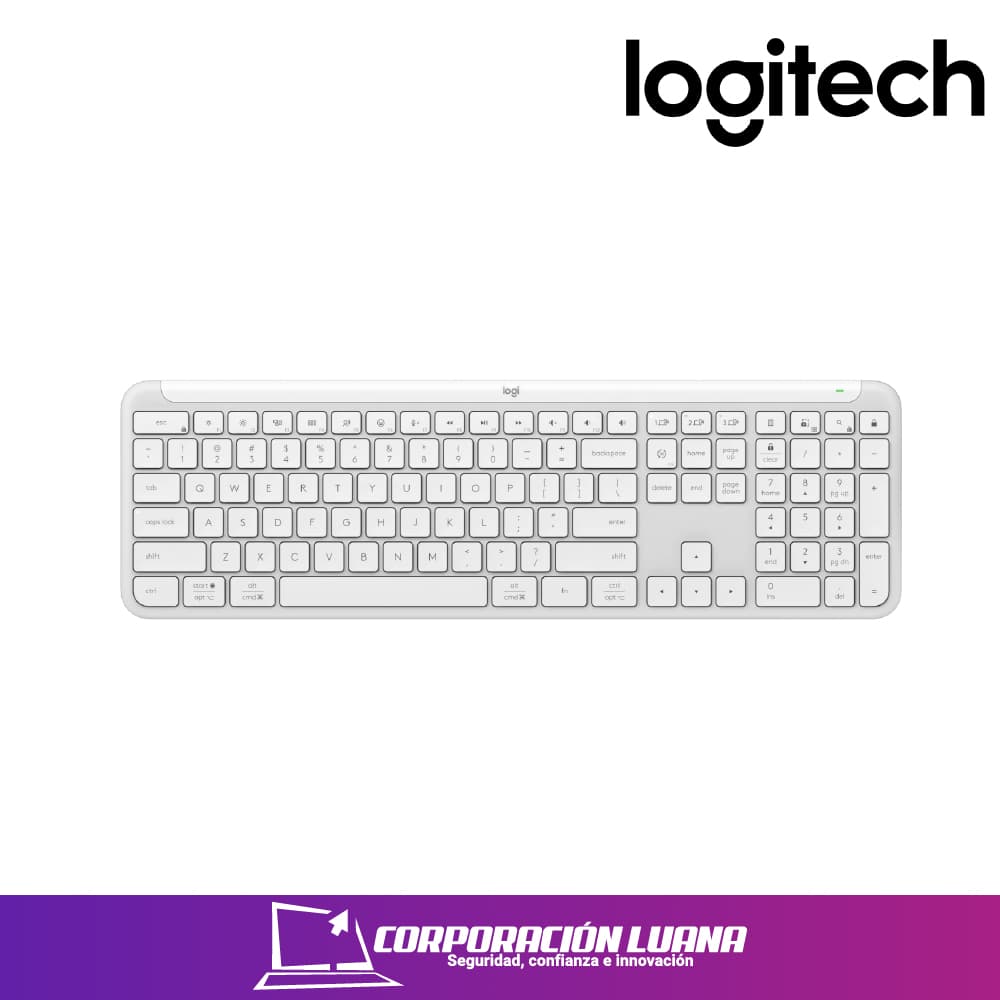 Foto del producto TECLADO LOGITECH SLIM SILENT K950 WIRELESS ( 920-012593 ) WHITE | BOLT/BT | SP