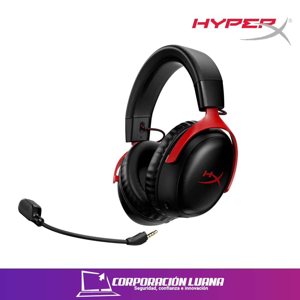 Imagen de AUDIFONOS HYPERX CLOUD III WIRELESS LEGENDARY SOUND ( N53162-001 ) ROJO | PC - PS5,PS4 - SWTICH