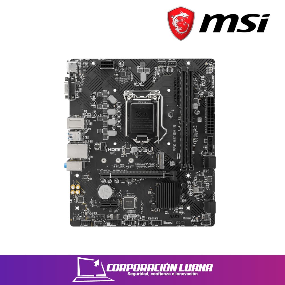 Imagen de MOTHERBOARD MSI H510M-B ( PRO H510M-B ) DDR4 | LGA1200 | SOLO DECIMA