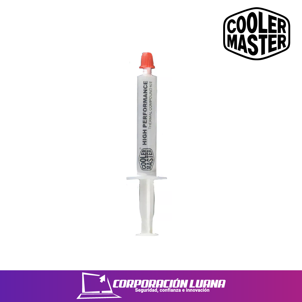 Imagen de PASTA TERMICA COOLER MASTER HIGH PERFORMANCE RPD GREASE (HTK-002-U1) 0.8 (W/METER- °C) / 2G