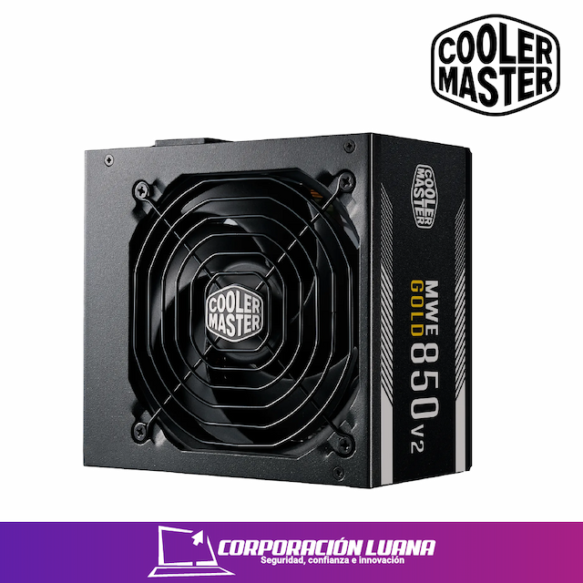 FUENTE DE  PODER COOLER MASTER MWE GOLD V2 FM 850W 12VHPWR A/US (MPE-8501-AFAAG-3U2)  ATX 3.0 PCI 5.0
