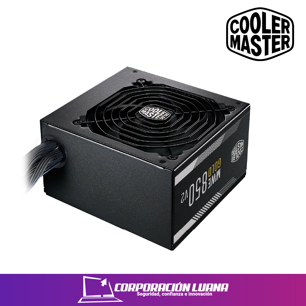 Imagen de FUENTE DE  PODER COOLER MASTER MWE GOLD V2 FM 850W 12VHPWR A/US (MPE-8501-AFAAG-3U2)  ATX 3.0 PCI 5.0