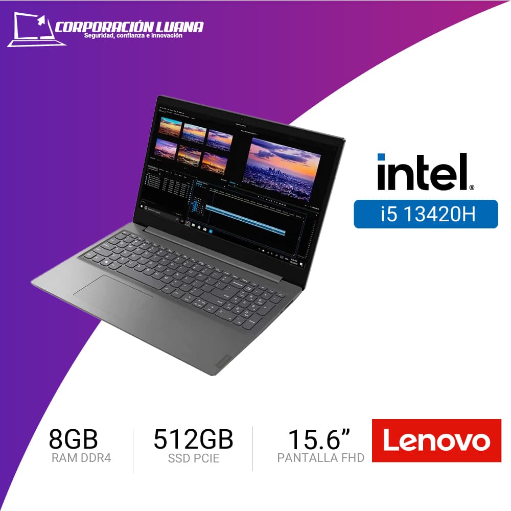 Imagen de LAPTOP LENOVO V15 G4 INTEL I5 13420H ( V15 G4 IRU ) RAM 8GB | SSD 512 | 15.6" FHD | GRAFICA INTEGRADA | FREE OS